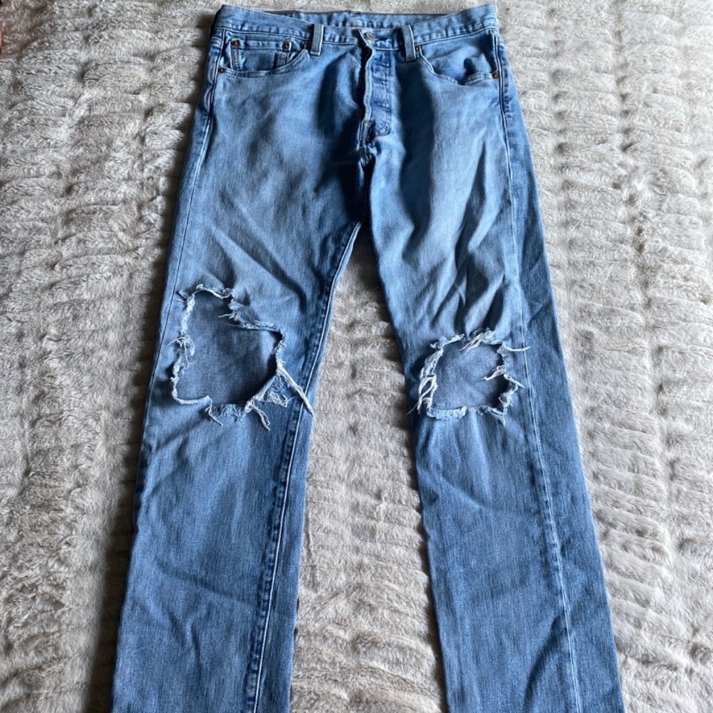 Levi 501 Jeans W30 L30 - Picture 4 of 12